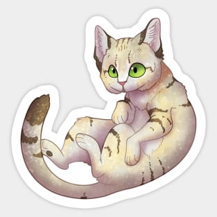 Cozy Sand Cat Sticker